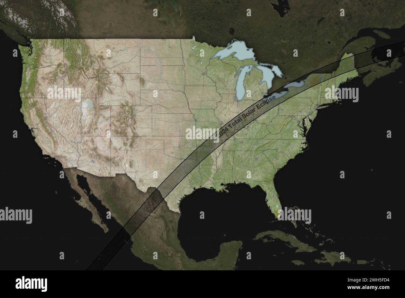 This image from the NASA Eclipse Explorer website shows the path of the