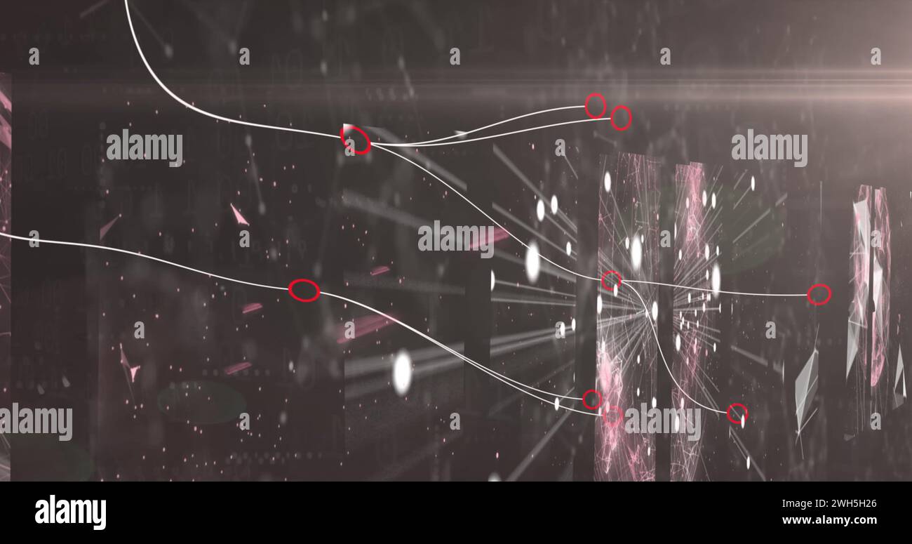 Animation geometric shapes data processing hi-res stock photography and ...