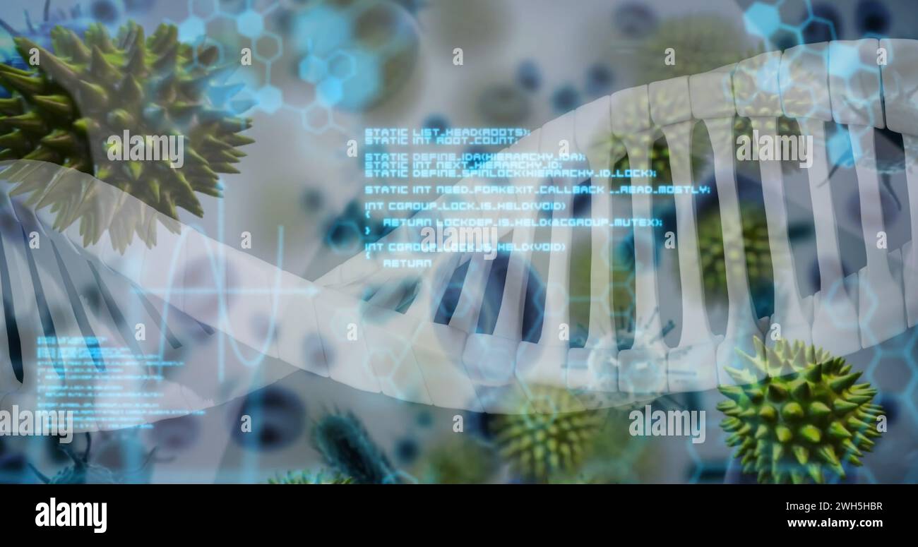 Image of medical data processing over white background Stock Photo