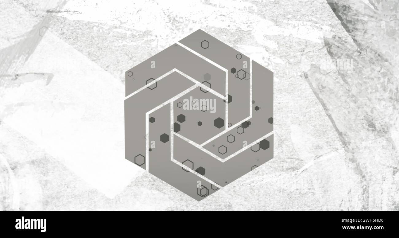 Image of shapes and spots on white background Stock Photo - Alamy