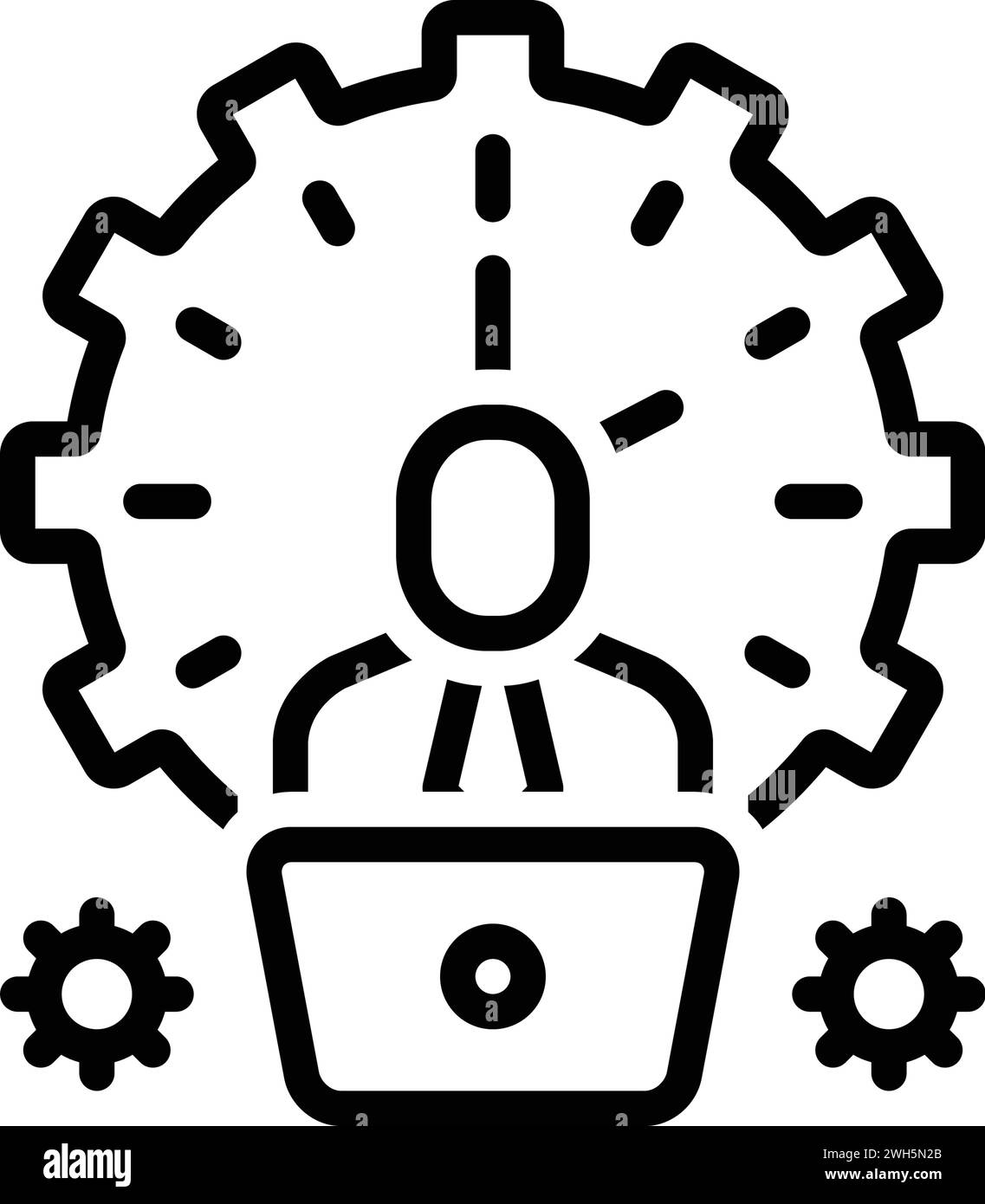 Icon for productive,manufacturing Stock Vector
