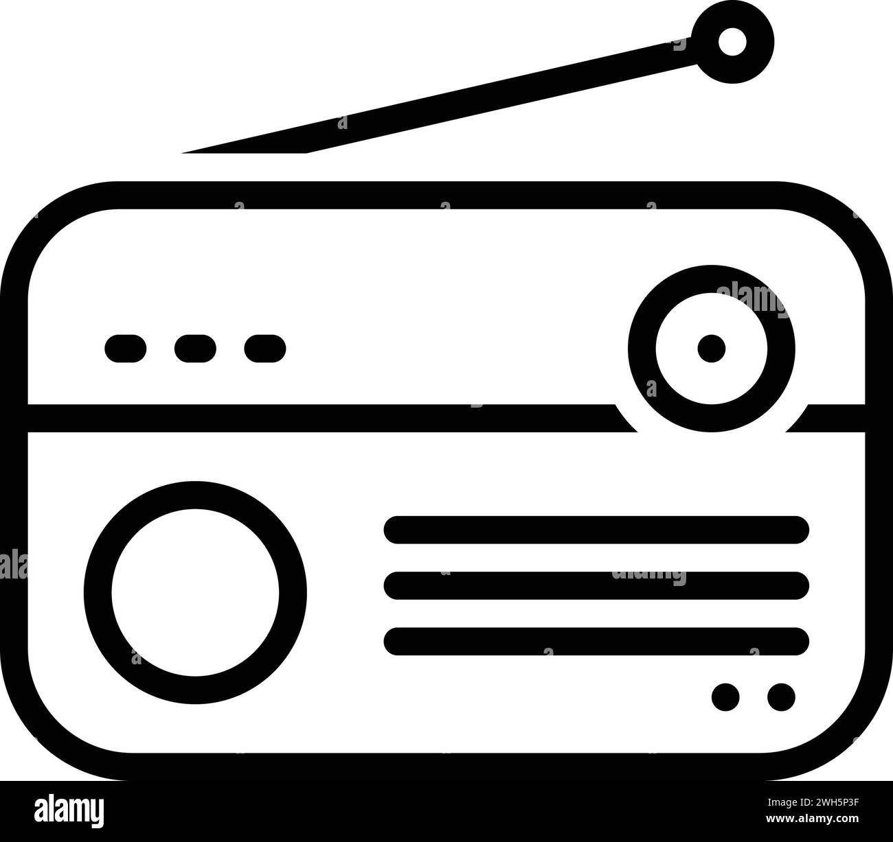 Icon for radio,antenna Stock Vector