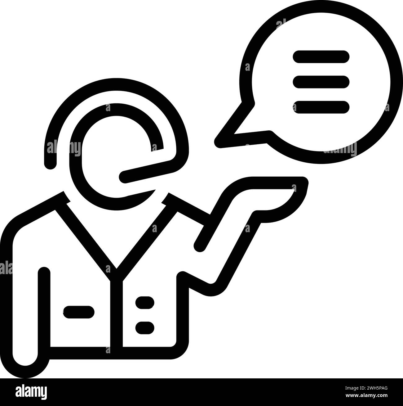 Icon for speaks,convey Stock Vector
