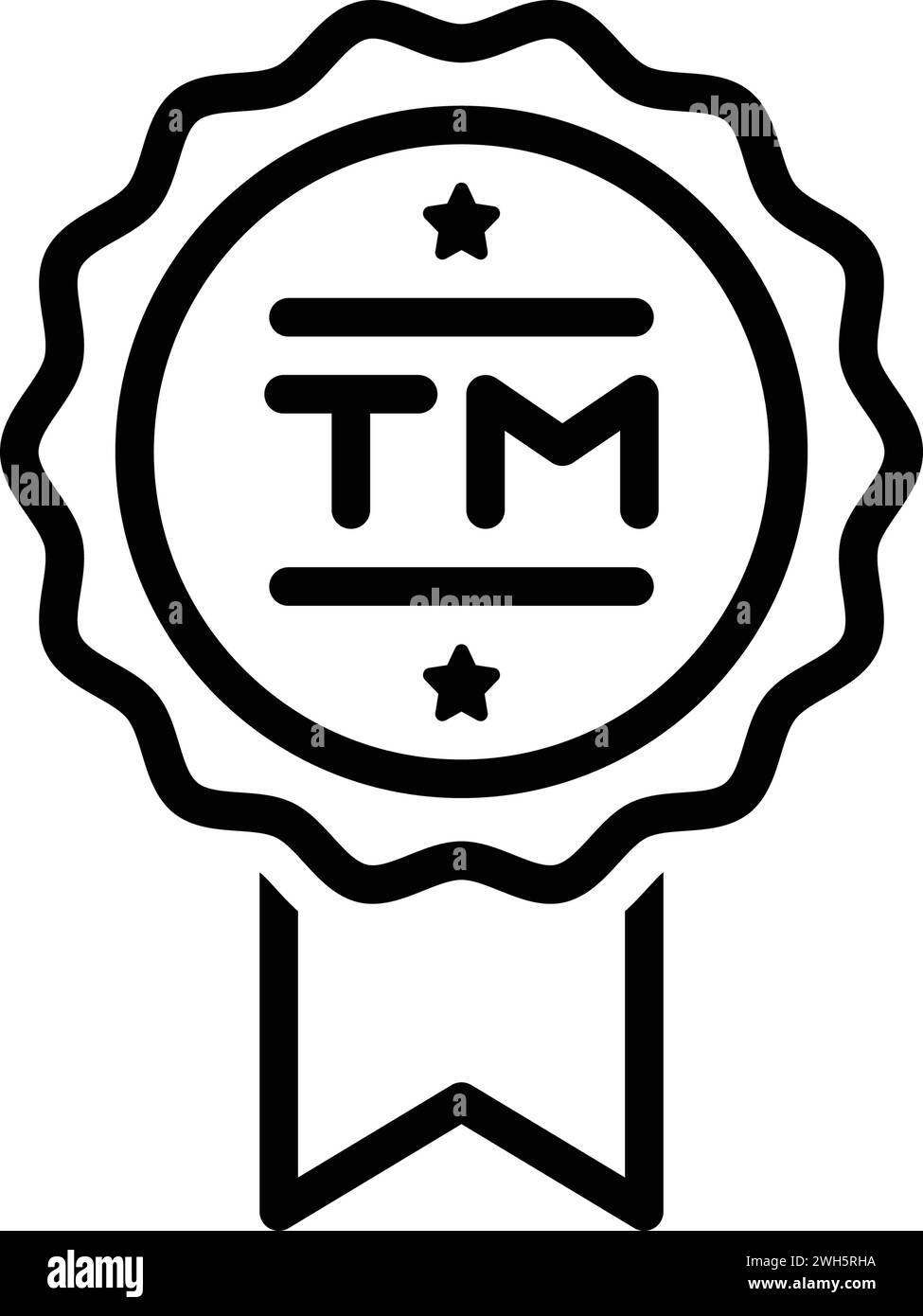 Icon for tm,trademark Stock Vector