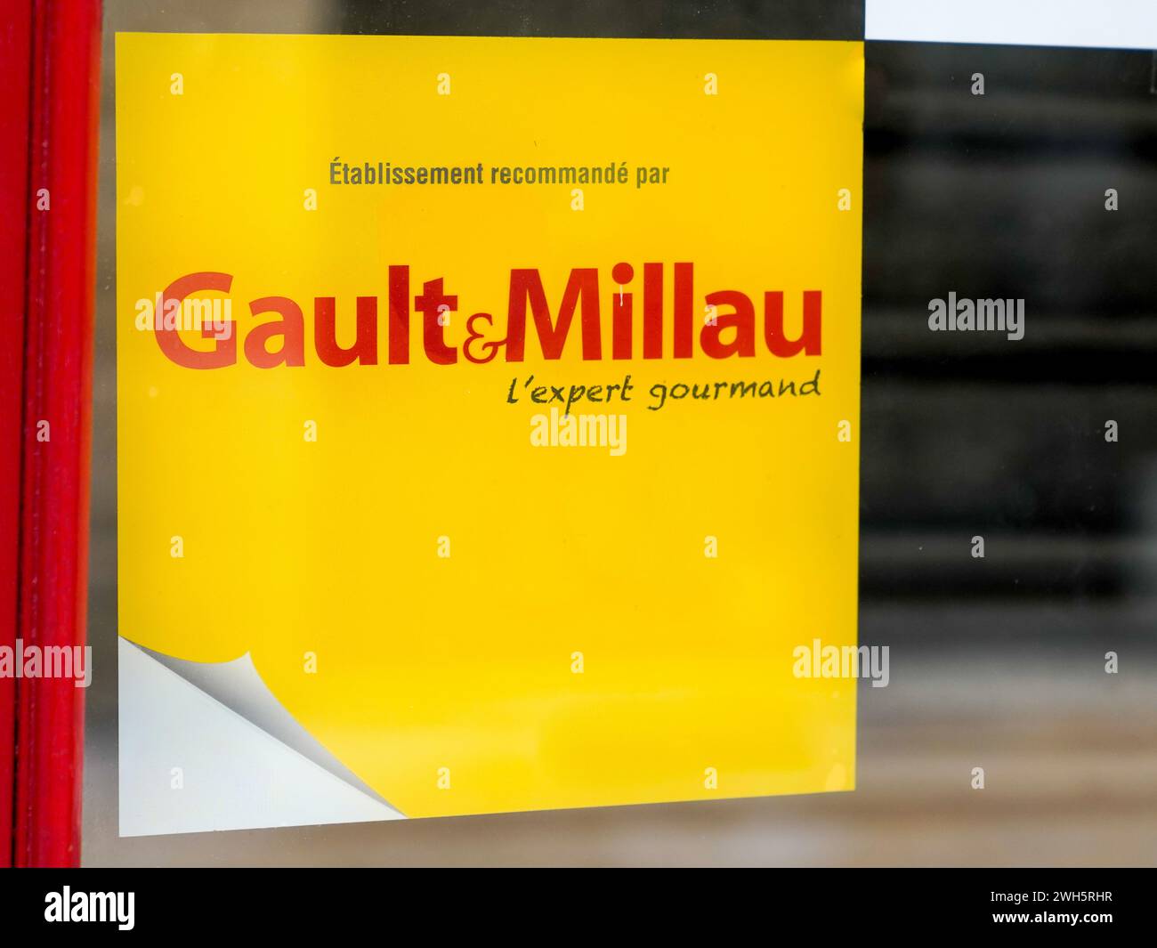 Bordeaux , France - 02 07 2024 : Gault & Millau logo brand and text
