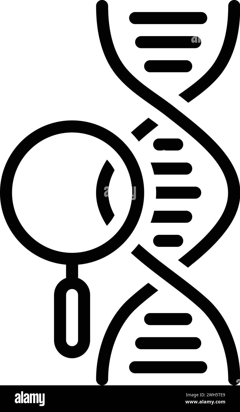 Genetics icon Black and White Stock Photos & Images - Alamy