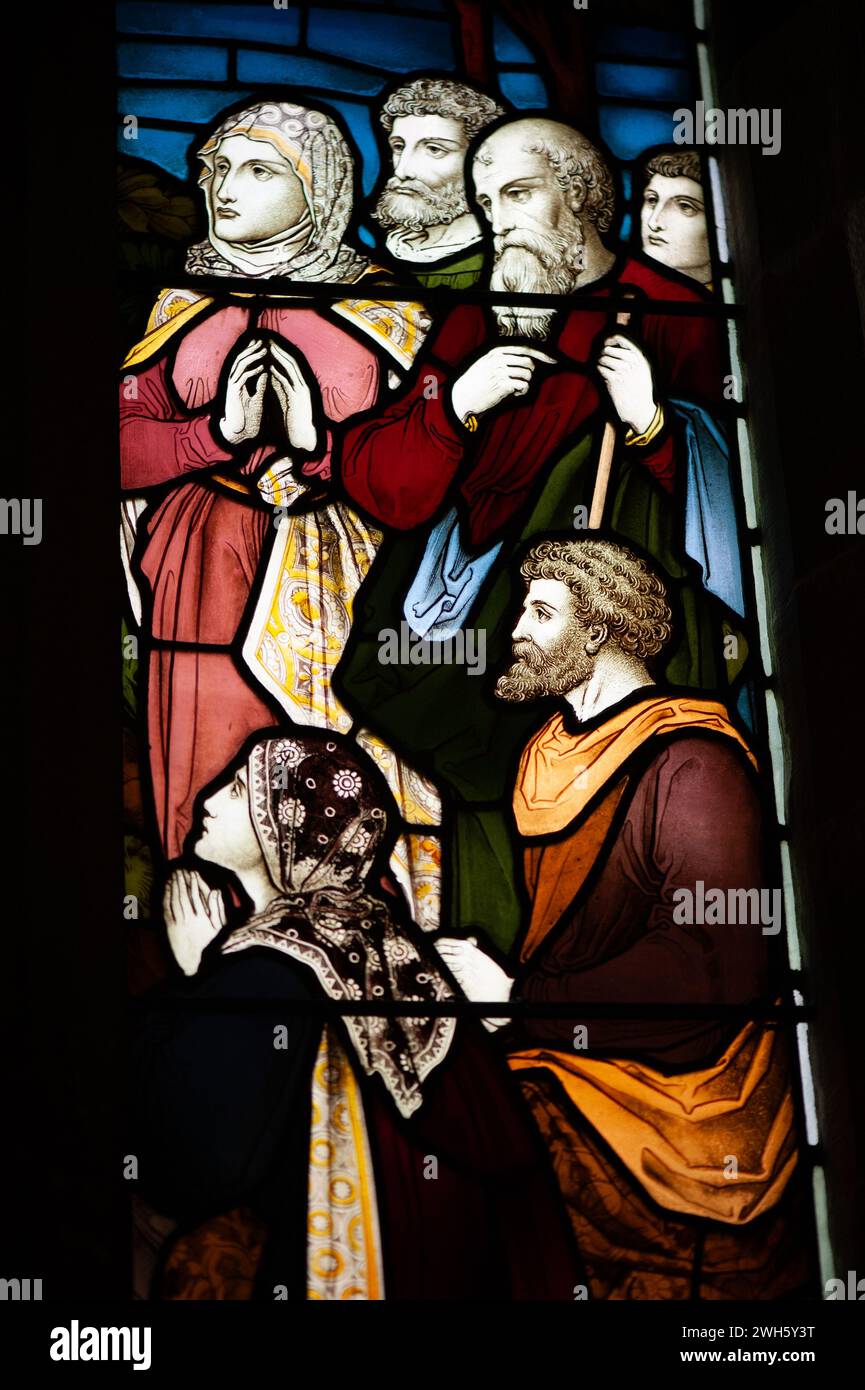 East window, designed by the Pre-Raphaelite artist Edward Burne-Jones ...