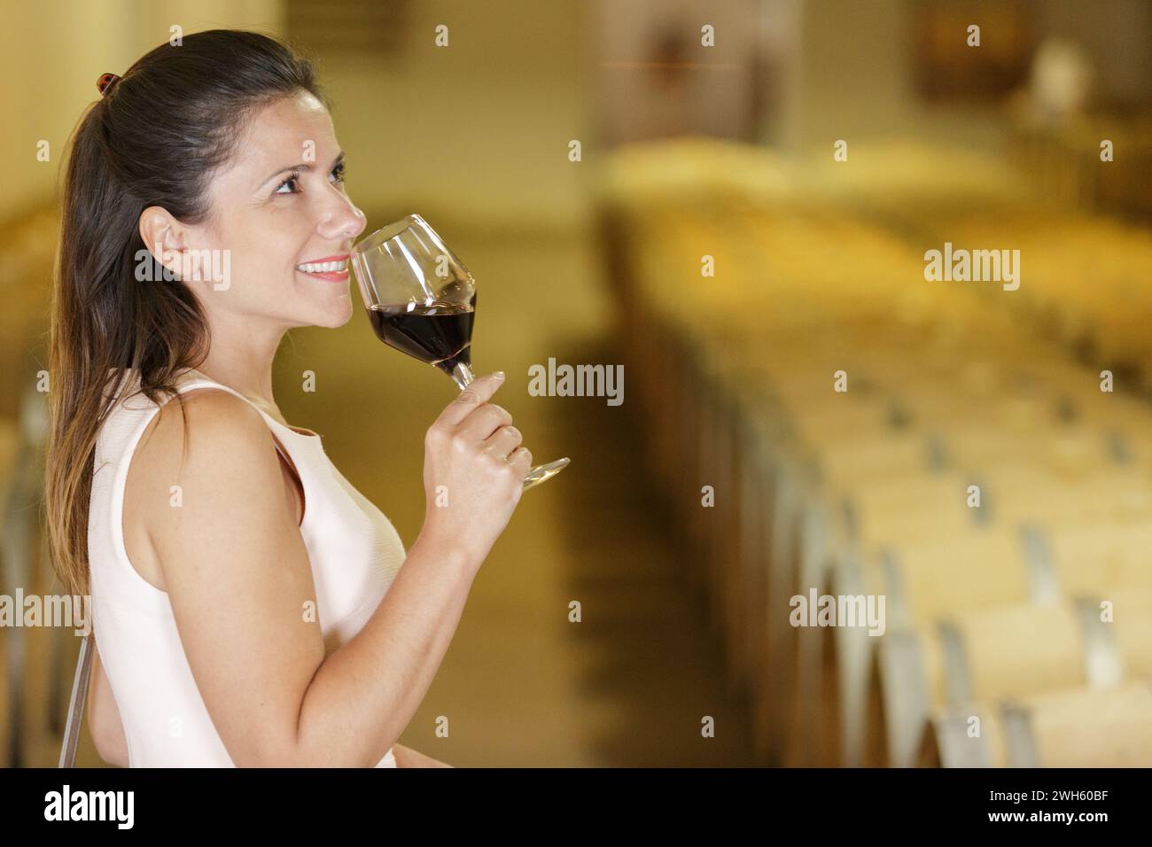 Mature woman wine france hi-res stock photography and images - Alamy