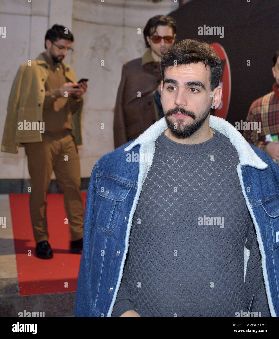 Sanremo, Italy. 07th Feb, 2025. Sanremo Festival 2025 The flight Credit