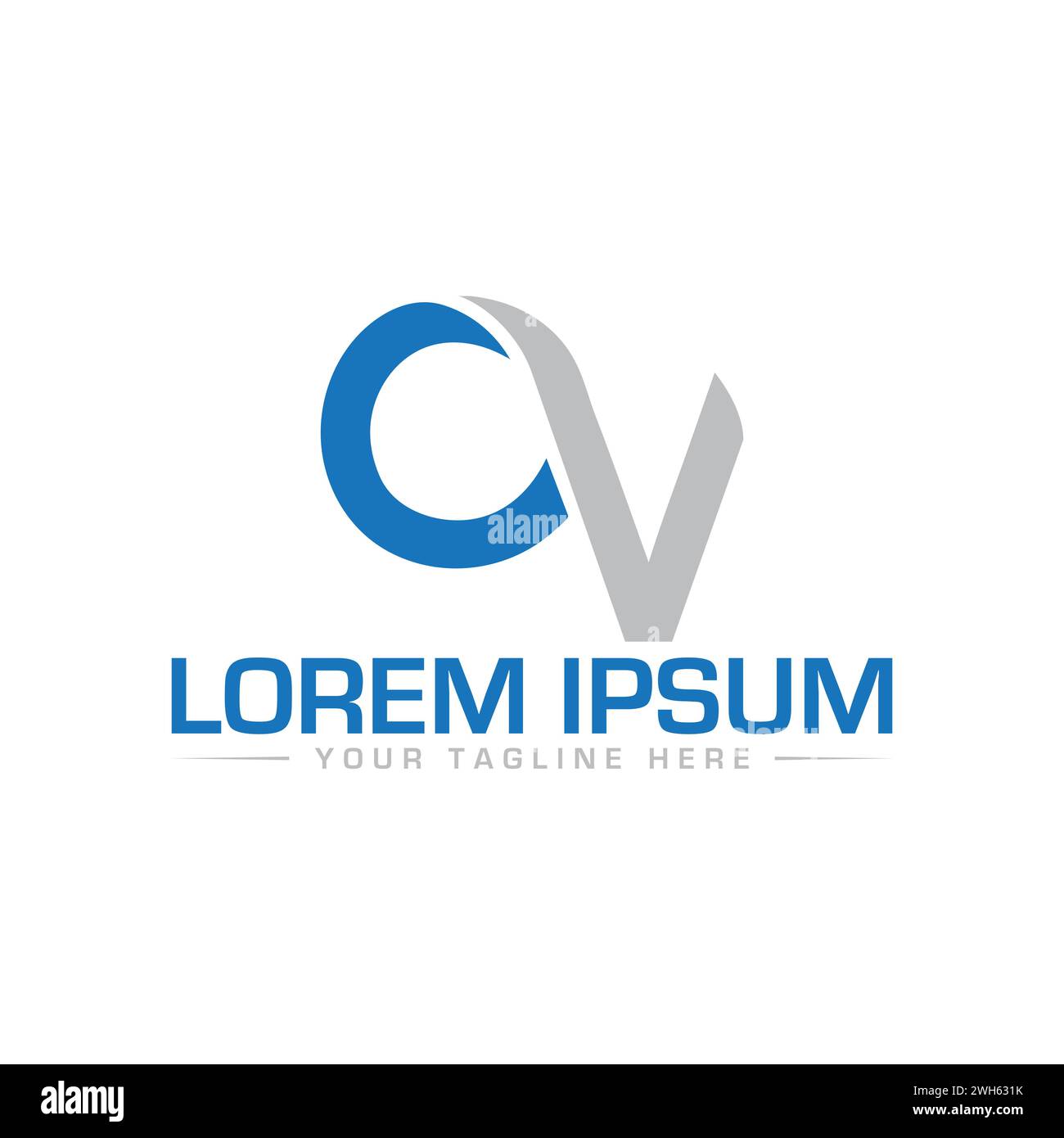 CV Letter Logo Design. Unique and Professional CV Logo Design Stock ...