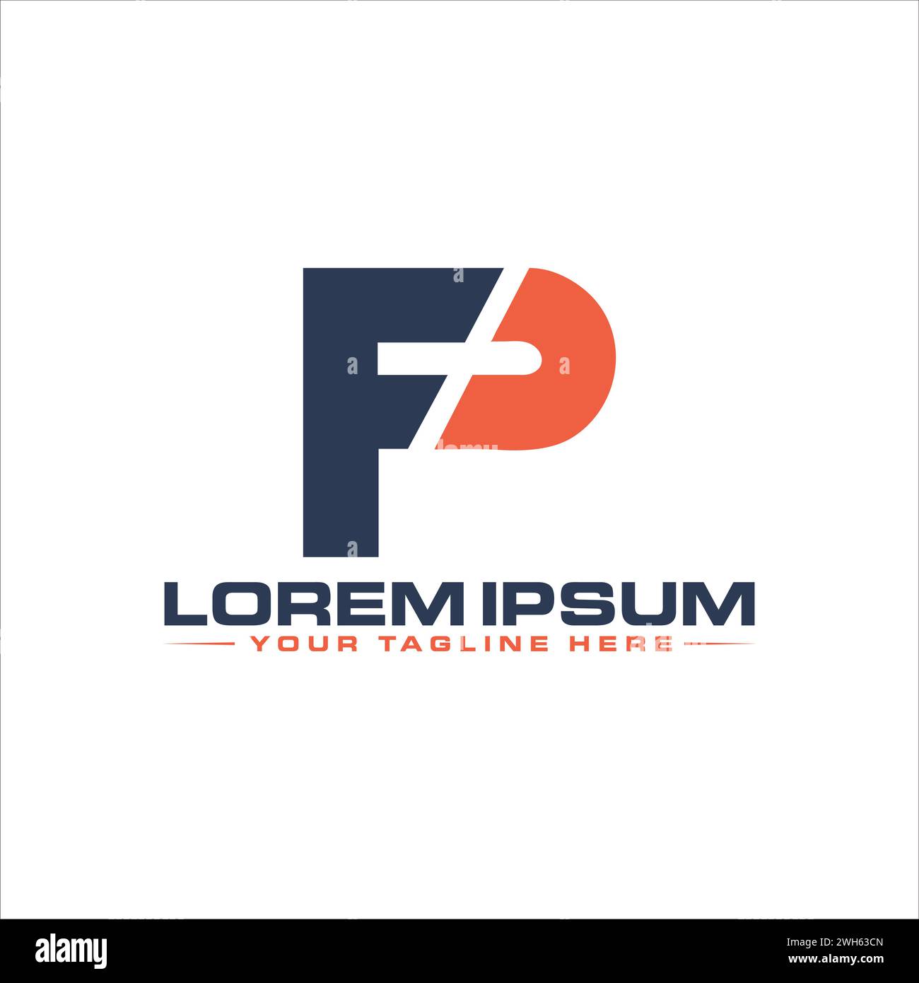 CF Letter Logo Design. Stock Vector