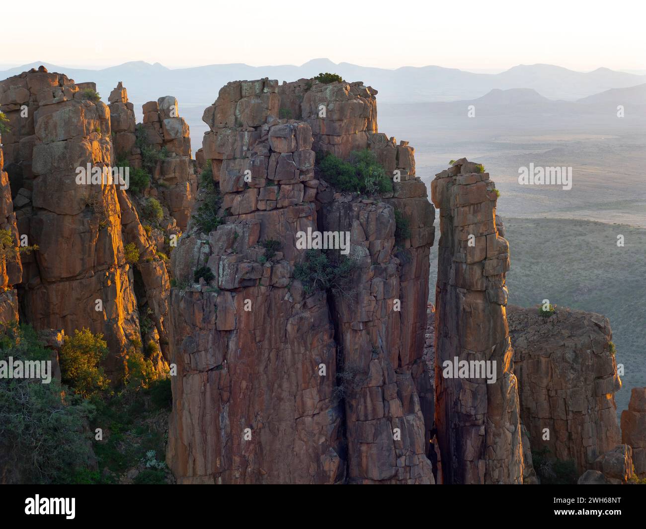 Valley of Desolation  Camdeboo National Park January Eastern Cape South Africa January Stock Photo