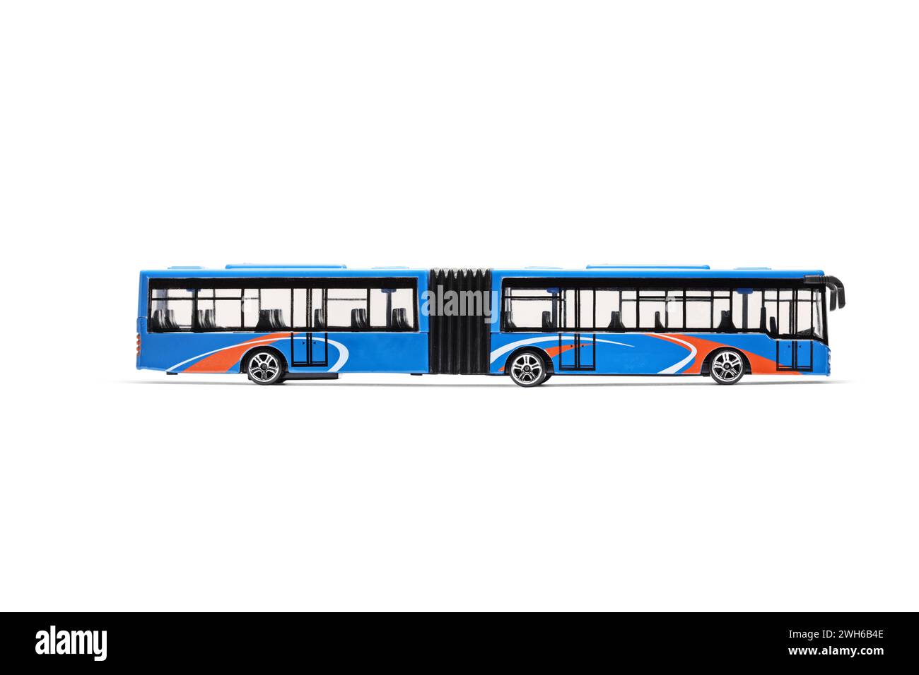Articulated city bus isolated on white background Stock Photo Alamy