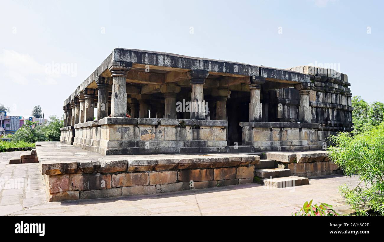 Outside View of Battisa Temple, Barsur, Bastar, Chhattisgarh, India. Stock Photo