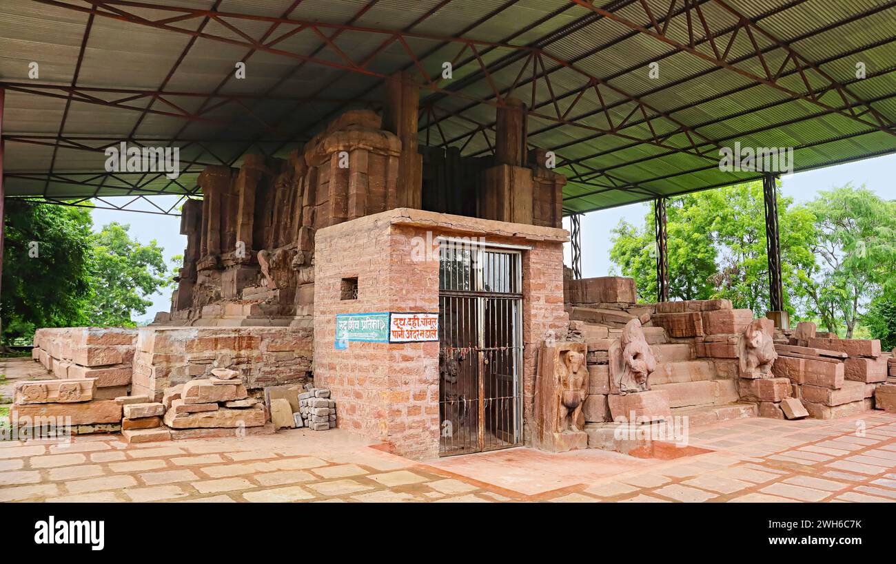 Ruin View of Devarani Temple, 5th-6th Century Temple, Amerikapa, Chhattisgarh, India. Stock Photo
