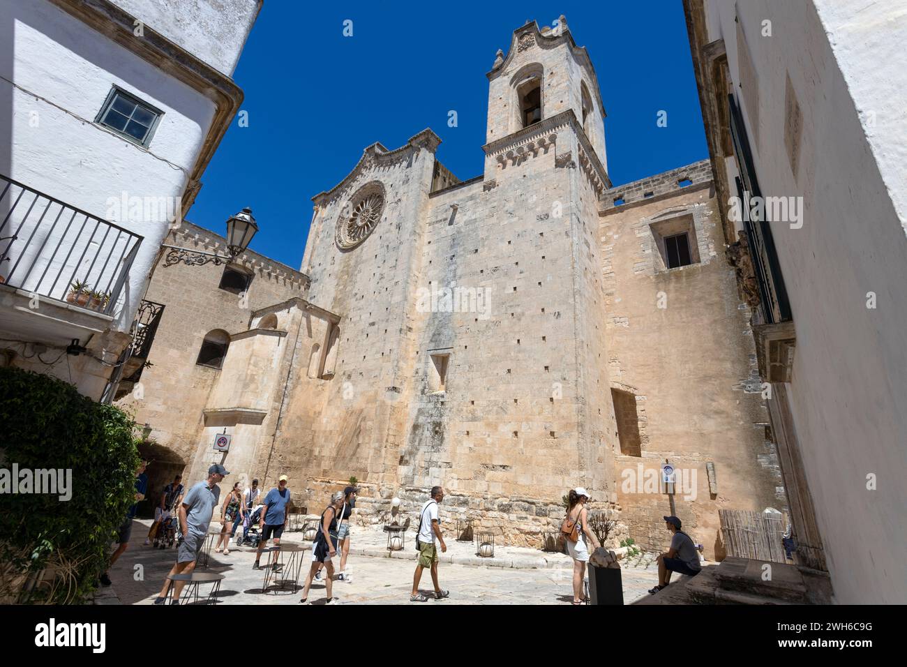 OSTUNI, ITALY, JULY 12, 2022 - co-cathedral of Santa Maria Assunta in Ostuni, province of Brindisi, Puglia, Italy Stock Photo