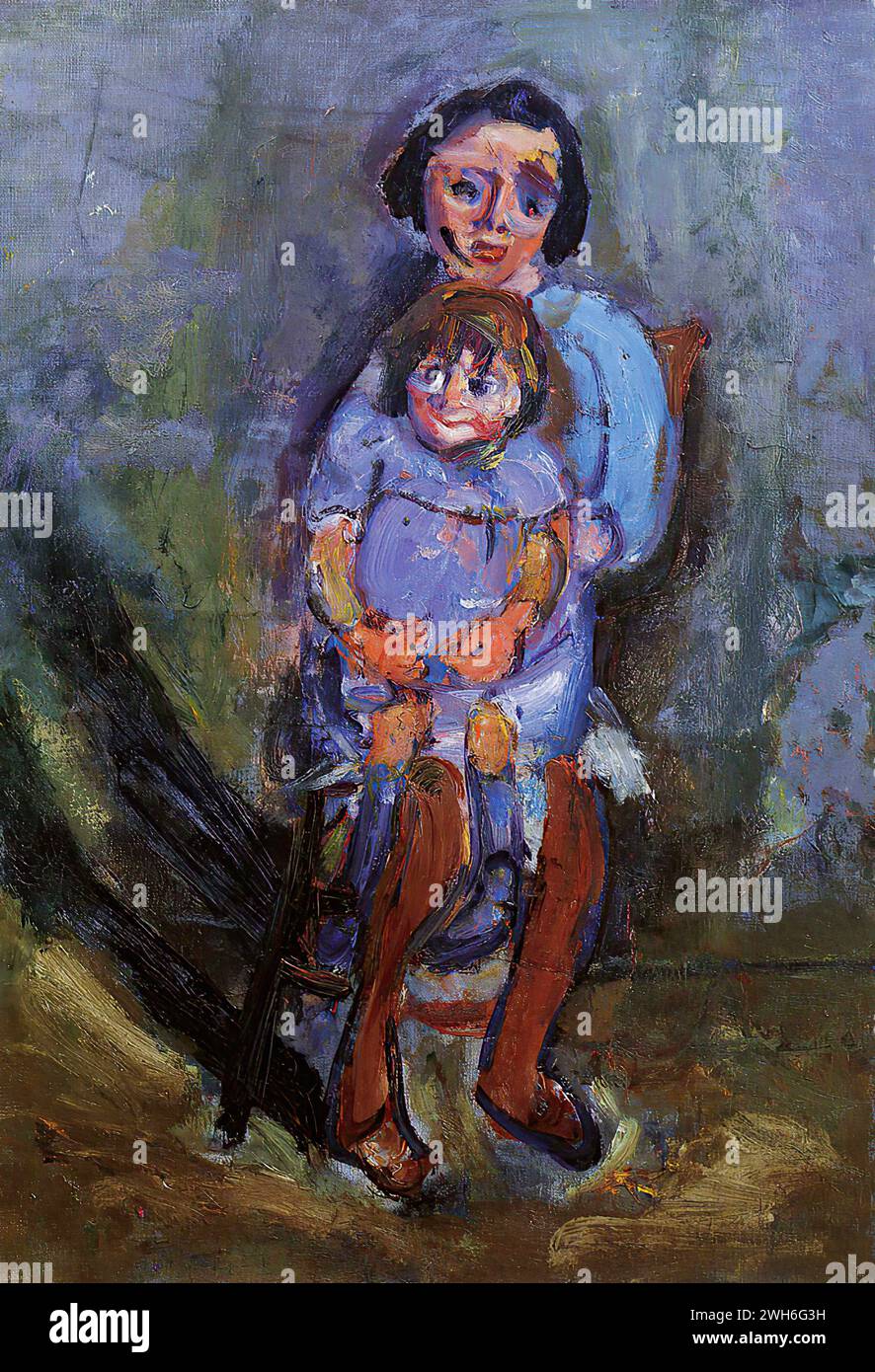 Chaïm Soutine, (1893–1943), Russian-French, Expressionism Mère et ...