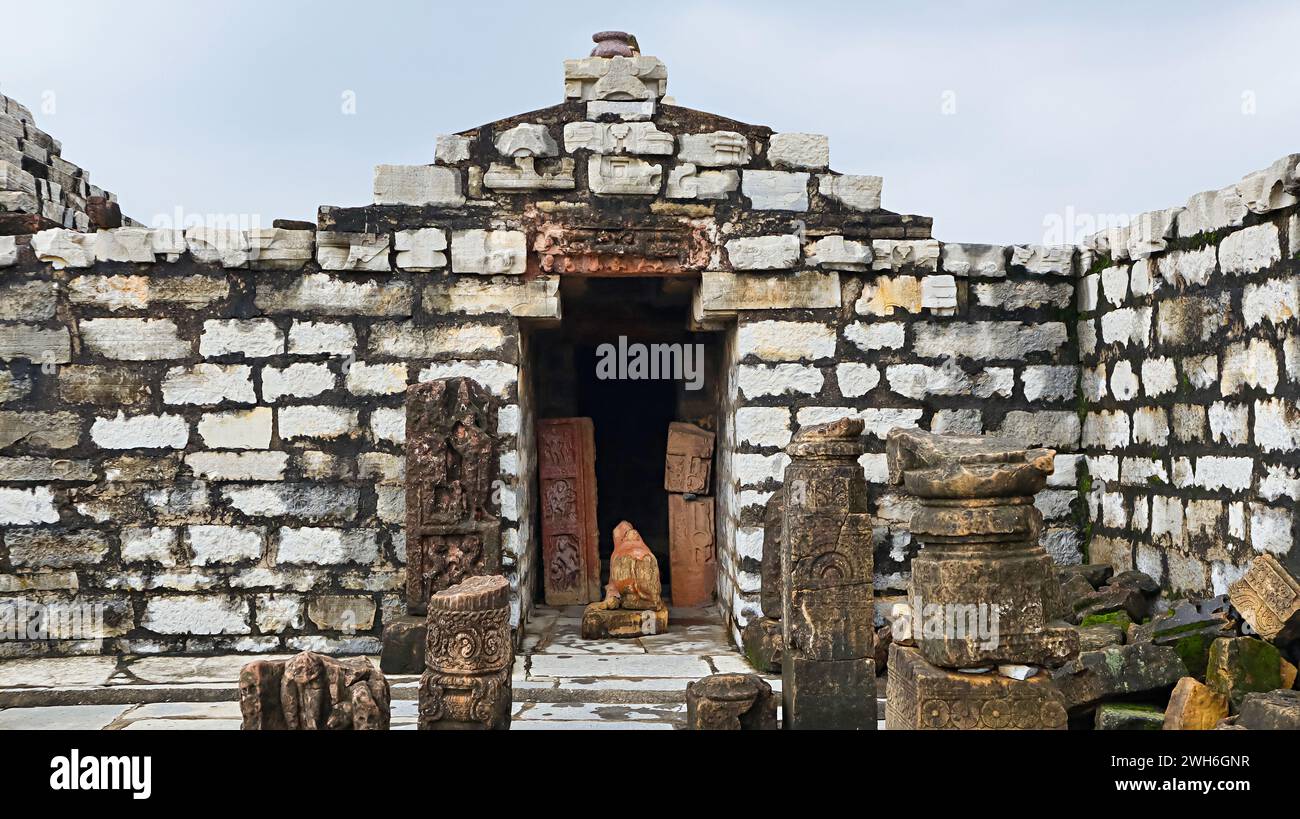 View of Surang Tila Temple, built With Dress Stone Blocks. Sirpur, Mahasamund, Chhattisgarh, India. Stock Photo