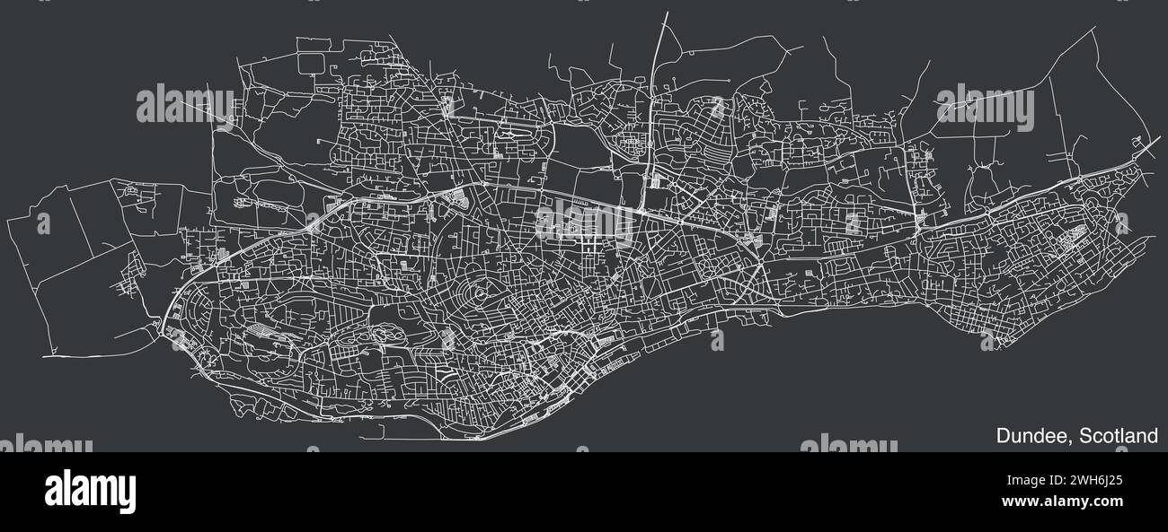 Map of dundee city Stock Vector Images Alamy