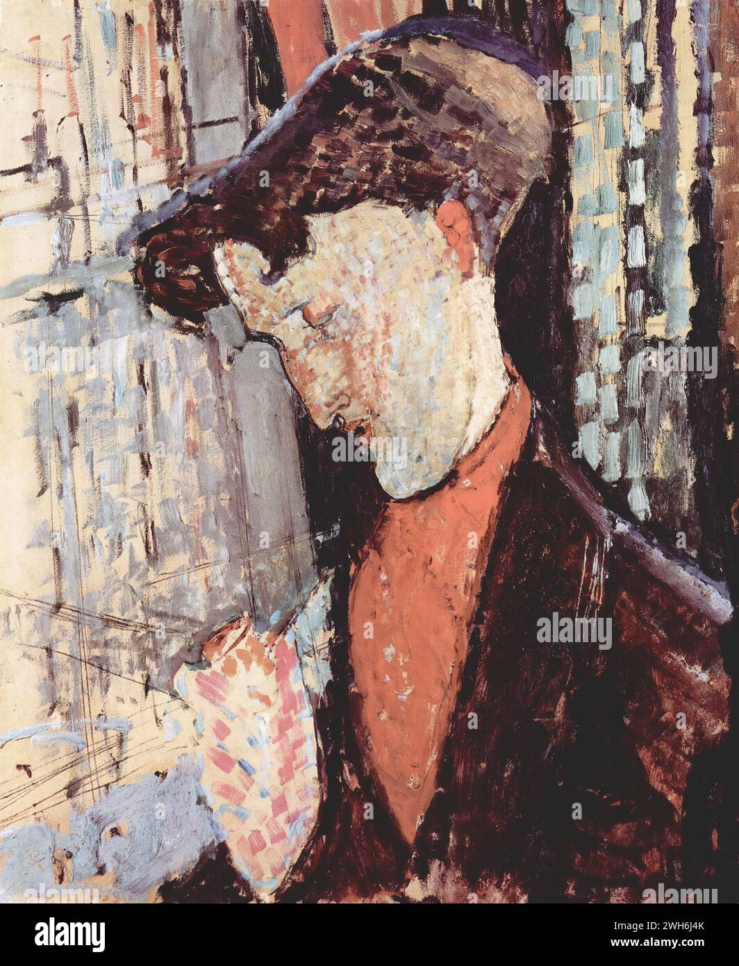 Amedeo Modigliani (1884-1920), Italian, Modernism - Portrait of Frank Burty Haviland Stock Photo