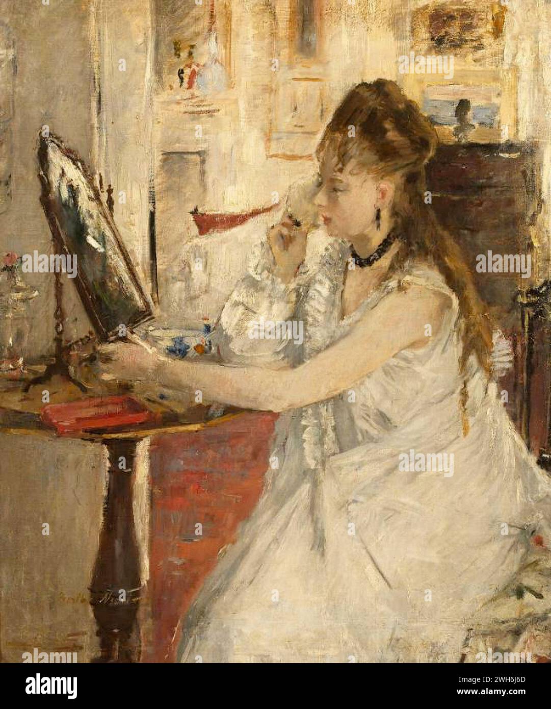 ルノワール、「JEUNE FEMME SE PROMENANT」 Jeune femme se poudrant hi-res stock photography and images - Alamy