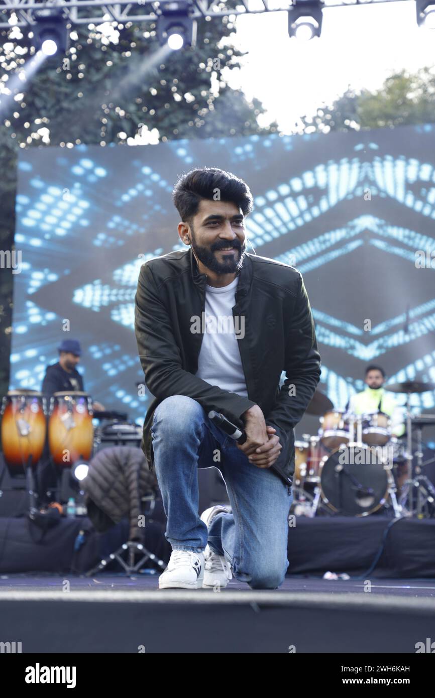 New Delhi, India. 08th Feb, 2024. NEW DELHI, INDIA -FEBRUARY 2: Bollywood playback singer Mohammed Irfan performs during DU's fest - Symphony '24 at Janki Devi Memorial College, on February 2, 2024 in New Delhi, India. (Photo by Shantanu Bhattacharya/Hindustan Times/Sipa USA ) Credit: Sipa USA/Alamy Live News Stock Photo