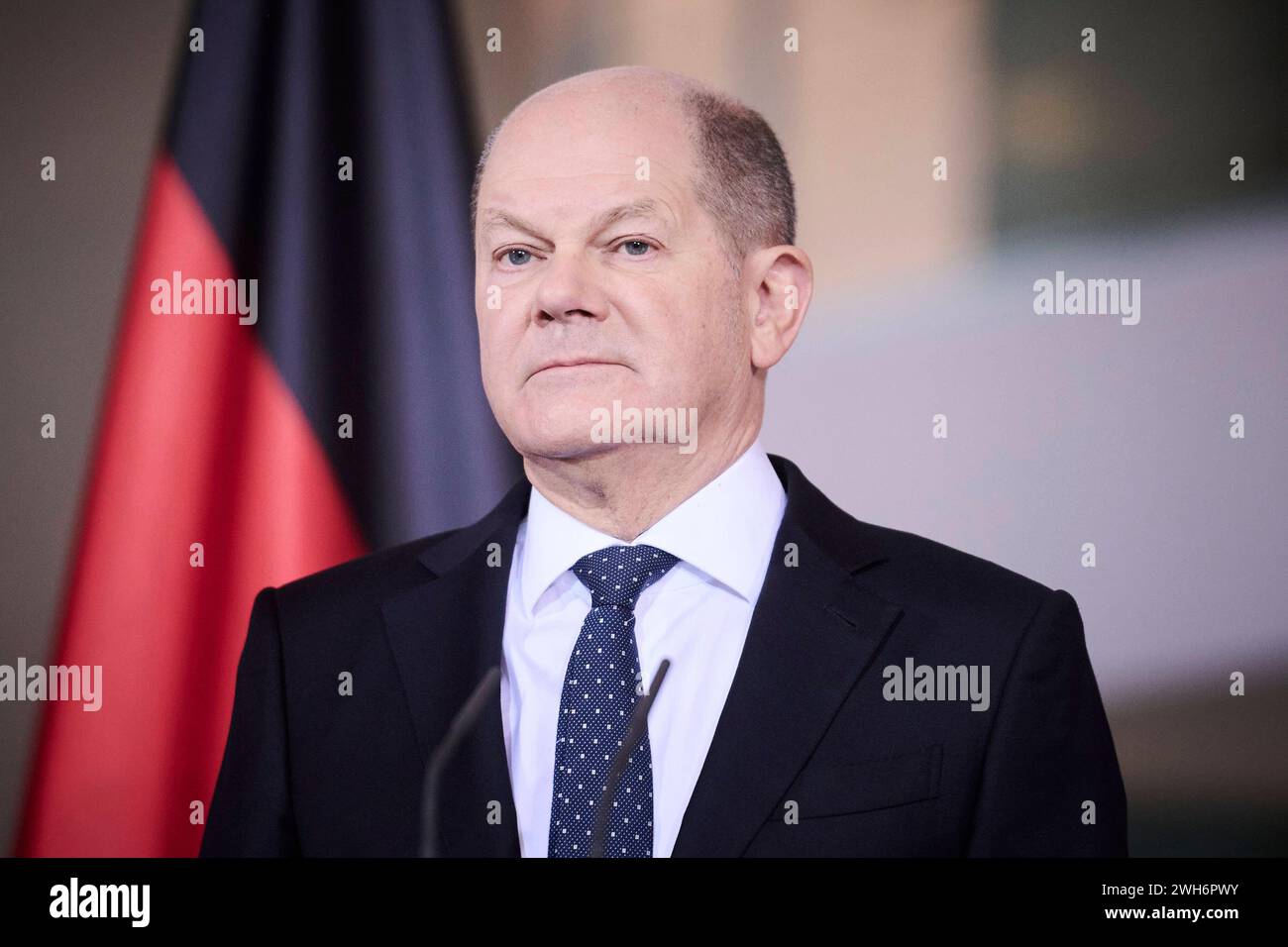 Berlin, Pressestatements von Bundeskanzler Scholz, Bundesminister