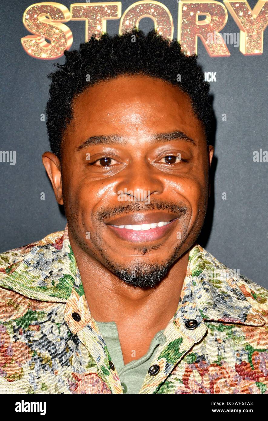 Beverly Hills, Ca. 7th Feb, 2024. Kareem Grimes at the 32nd Annual Pan African Film & Arts Festival Opening Night Premiere of 'A Hip Hop Story' at Writers Guild Theater in Beverly Hills, California. on February 7, 2024. Credit: Koi Sojer/Snap'n U Photos/Media Punch/Alamy Live News Stock Photo