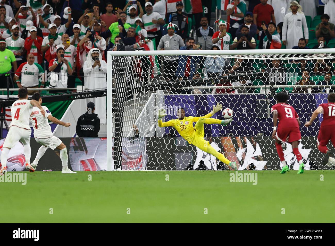 Doha, Qatar. 7th Feb, 2024. Meshaal Barsham (QAT) Football/Soccer