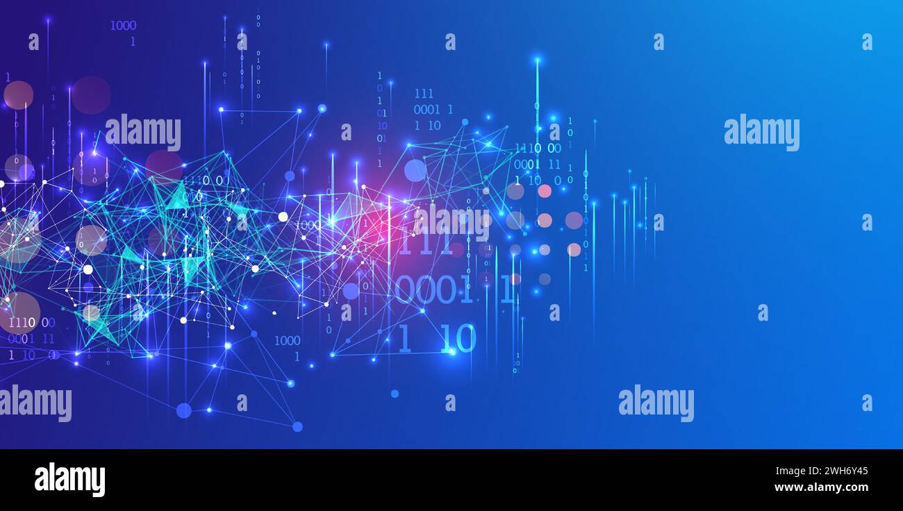 Big data abstract digital futuristic vector illustration on technology