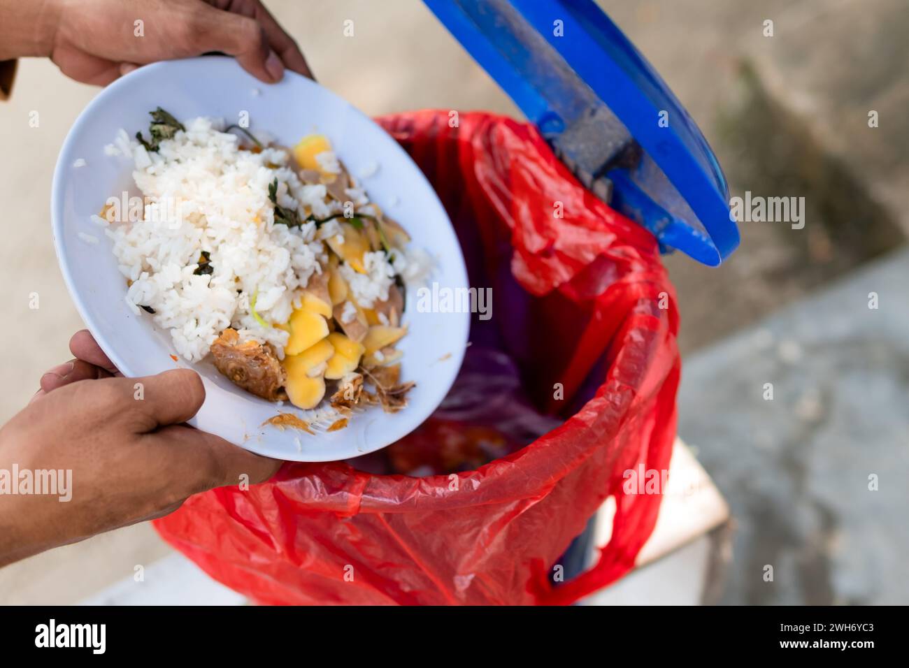Food waste bin plate hires stock photography and images Alamy
