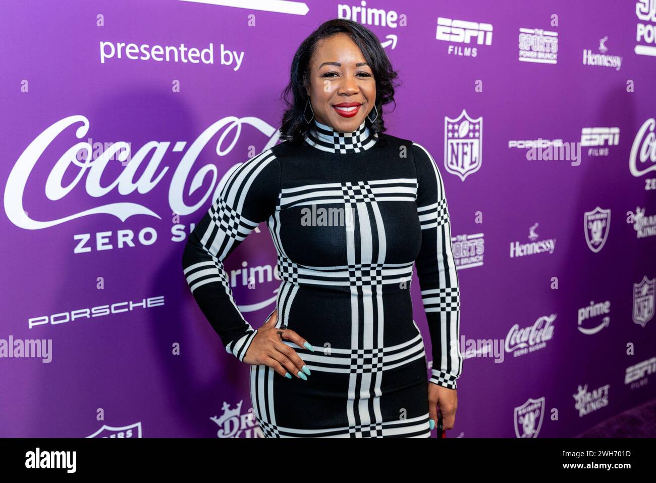 Las Vegas, USA. 07th Feb, 2024. Tamara Washington, Founder & CEO, Boom Effect Entertainment, attends the 5th Annual Sports Power Brunch, celebrating the most powerful women in Sports, at the Aria Hotel and Casino in Las Vegas, Nevada on February 7, 2024. (Photo by Travis P Ball/Sipa USA) Credit: Sipa USA/Alamy Live News Stock Photo