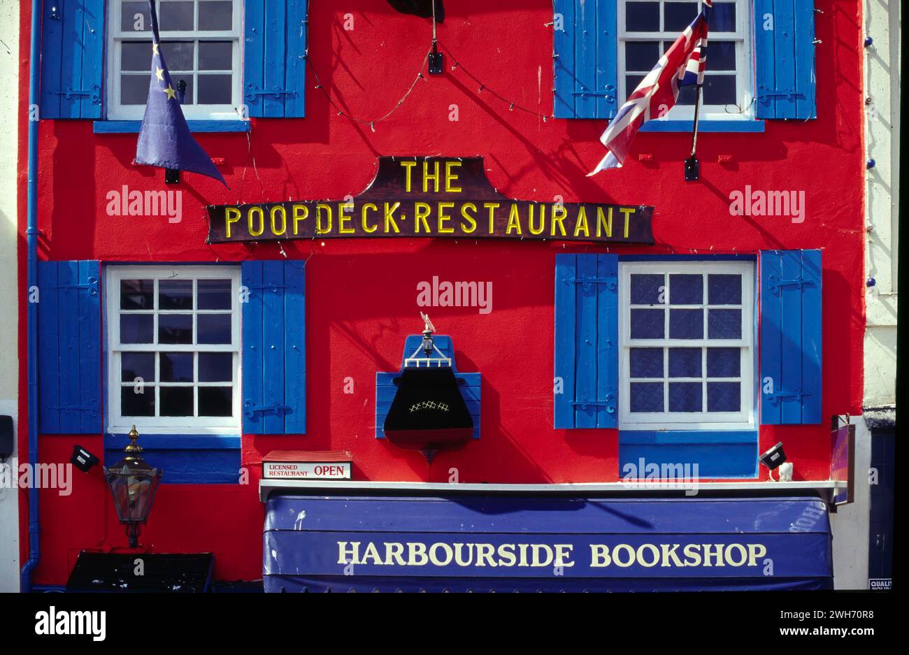 The Poopdeck Restaurant, Brixham, Devon, England, United Kingdom, Europe, 2001 Stock Photo