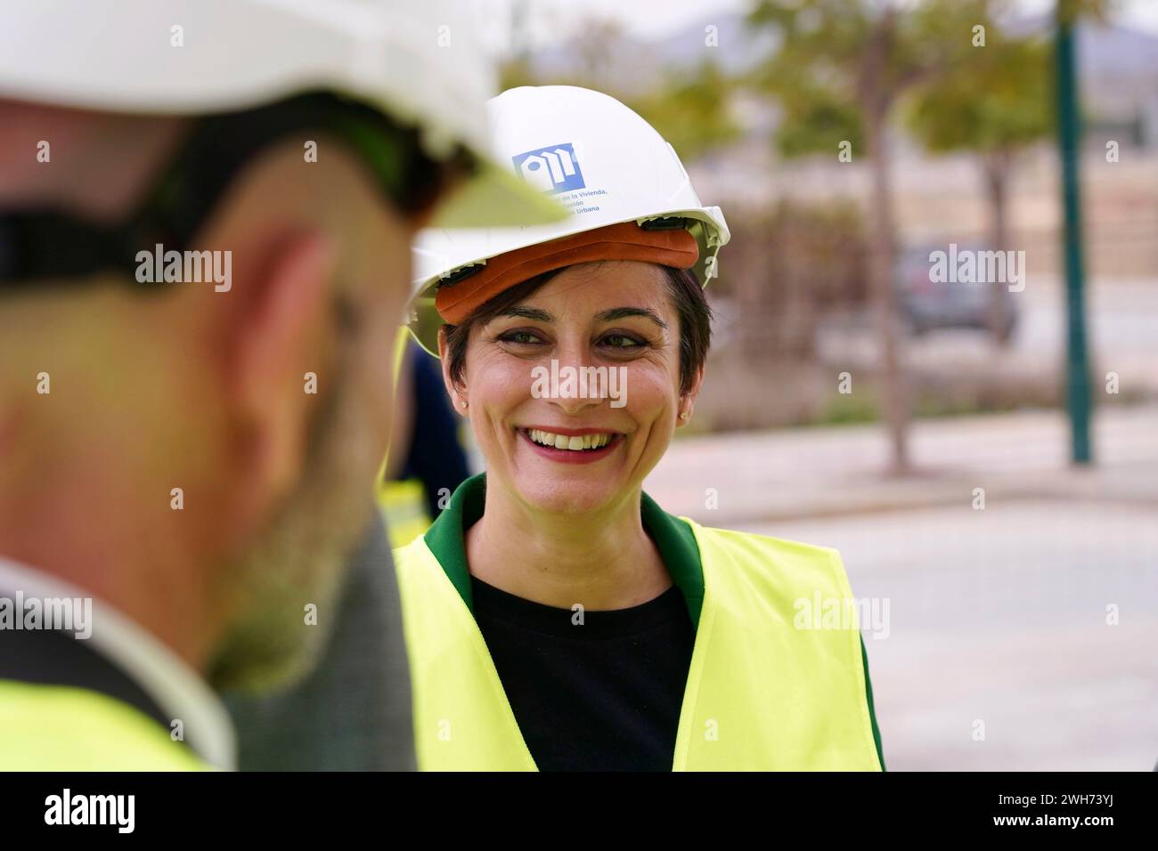The Minister of Housing and Urban Agenda, Isabel Rodríguez (c), visits ...