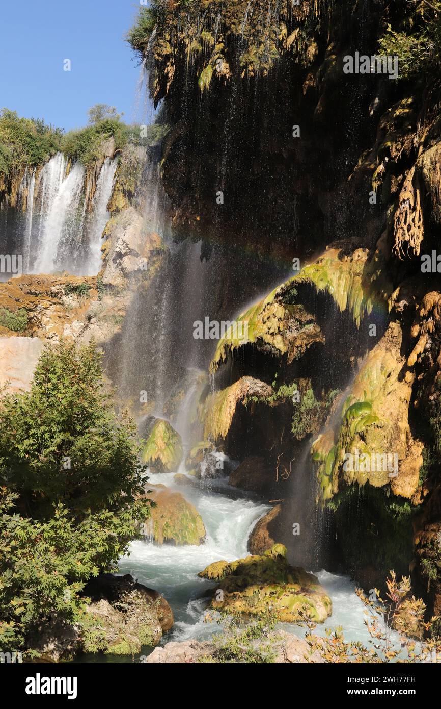 Yerköprü Waterfall Hadim, Konya, Türkiye Stock Photo