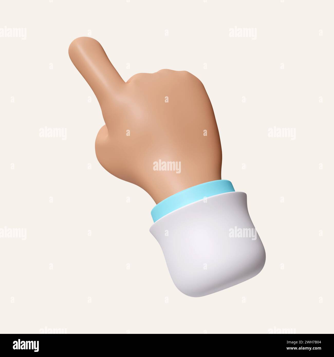 3d figure of a doctor pointing. icon isolated on white background. 3d ...