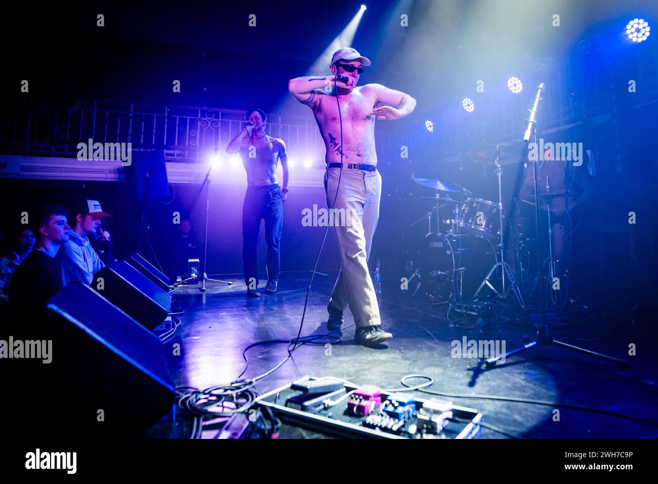 Edinburgh, Scotland. Tue 6 February 2024. Glasgow band Doss onstage at ...