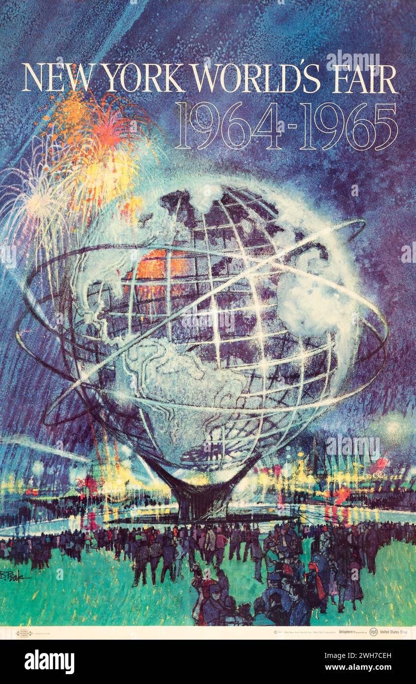 New York World's Fair (United States Steel, 1962) Vintage poster Stock Photo