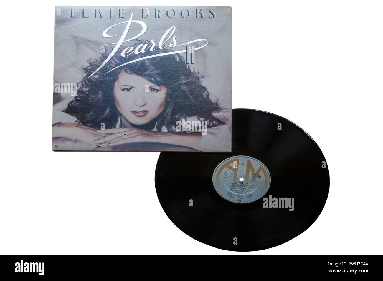 Elkie Brooks Pearls II vinyl record album LP cover isolated on white background - 1982 Stock Photo