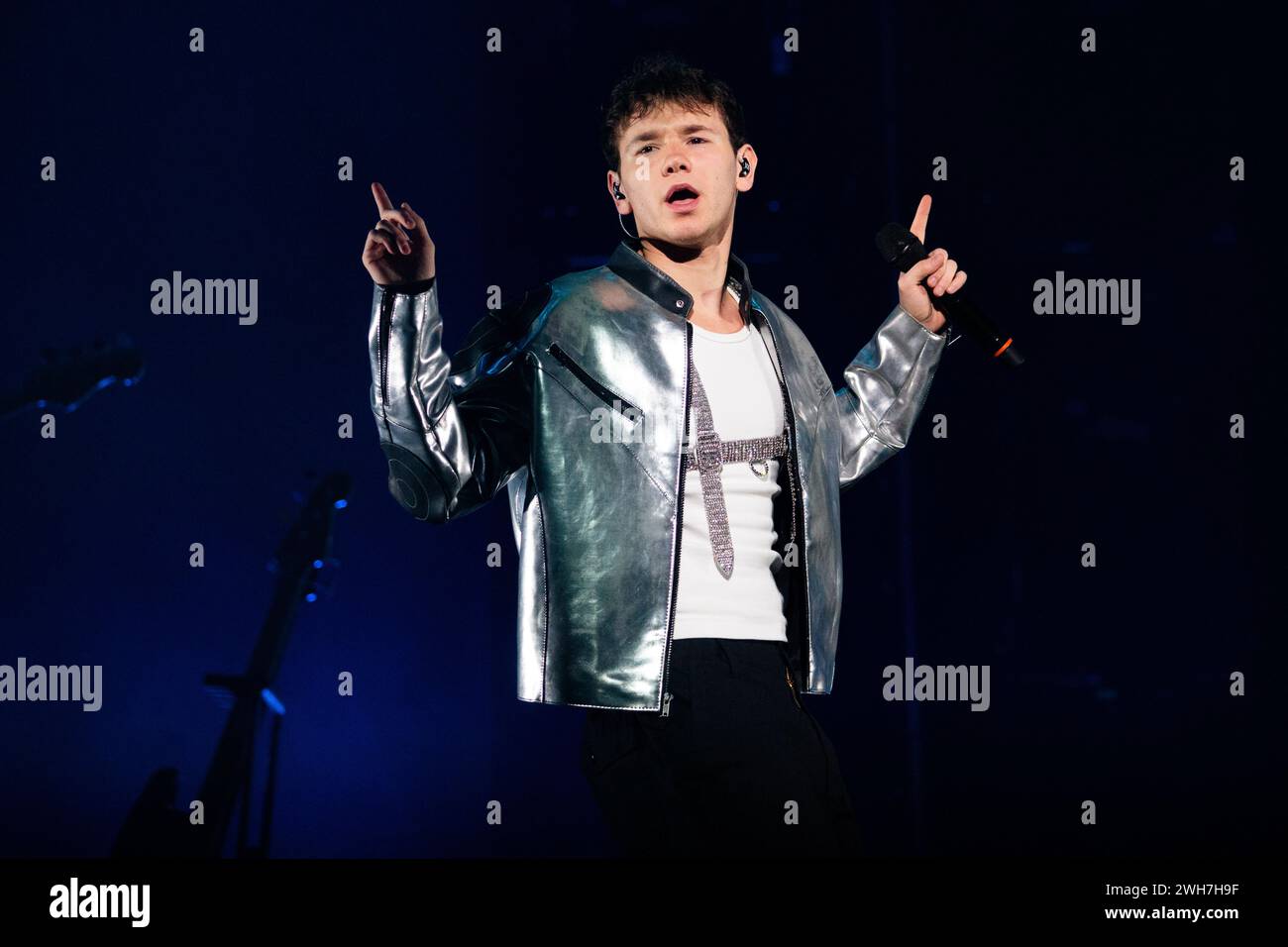 Gothenburg, Sweden. 04th, February 2024. The Norwegian pop duo Marcus & Martinus performs a live concert at Scandinavium in Gothenburg. (Photo credit: Gonzales Photo - Amanda Persson). Stock Photo