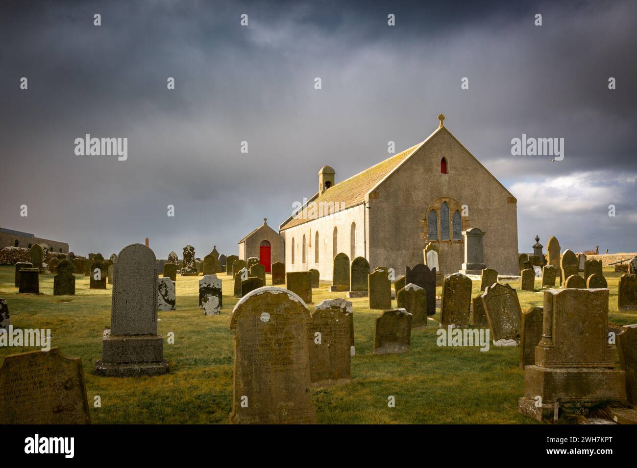 St Magnus Church or kirk, Birsay, Orkney, UK Stock Photo
