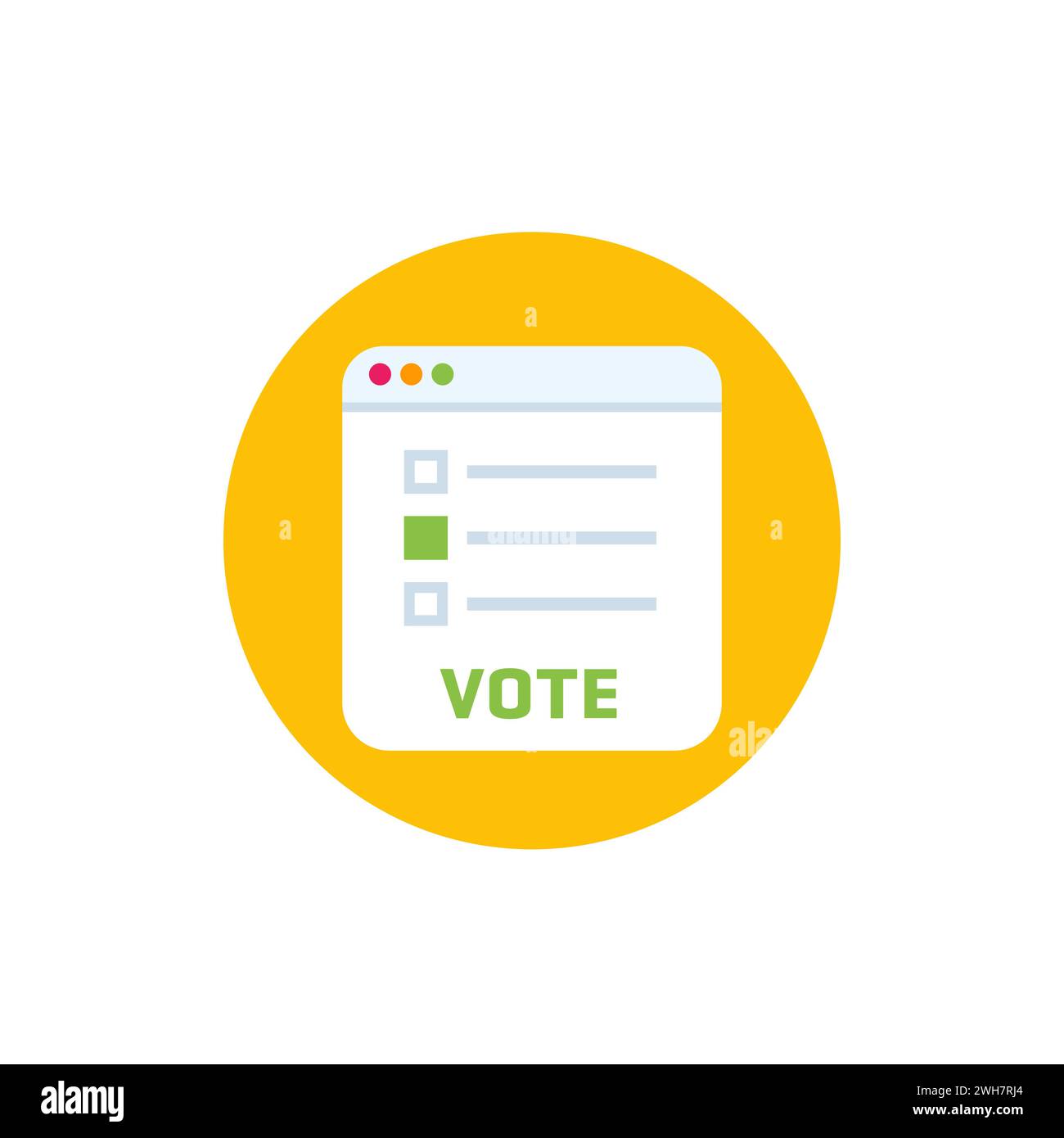 Vote or online voting vector icon Stock Vector Image & Art - Alamy