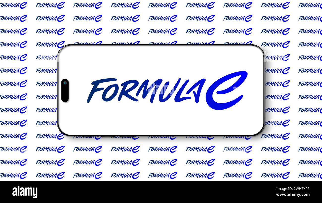 Istanbul, Turkey - 7 February 2024: Formula E brand logo on smartphone ...