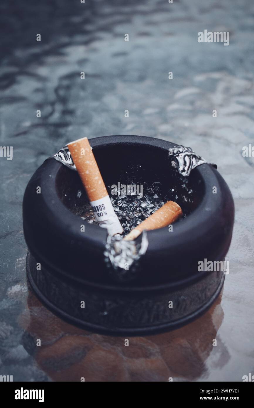 Cigarette fume hi-res stock photography and images