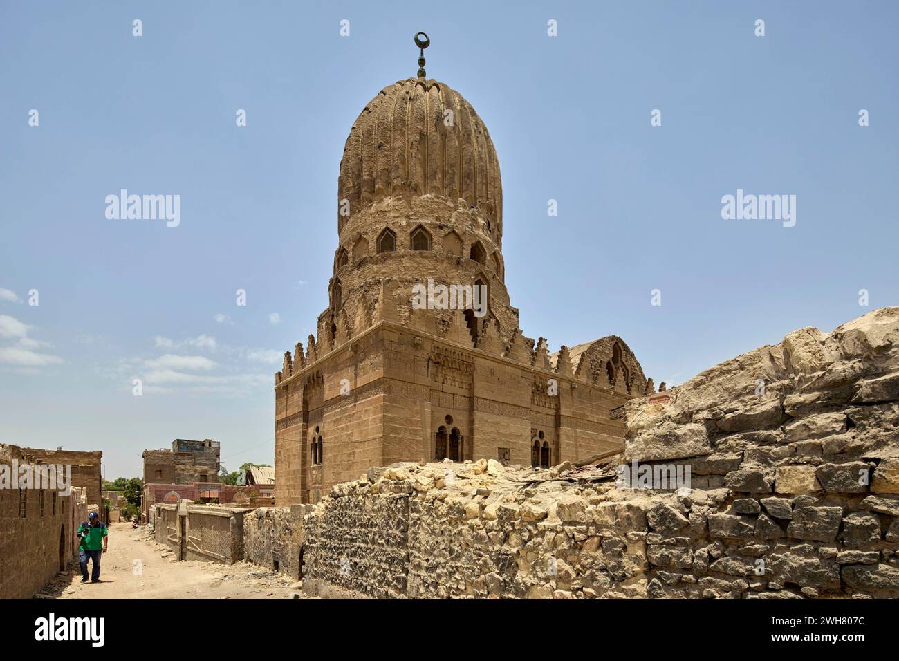 Tomb of Tomb of Khawand Tughay (Umm Anuk) in the City of the Dead, Northern Cemetery in Cairo, Egypt Stock Photo