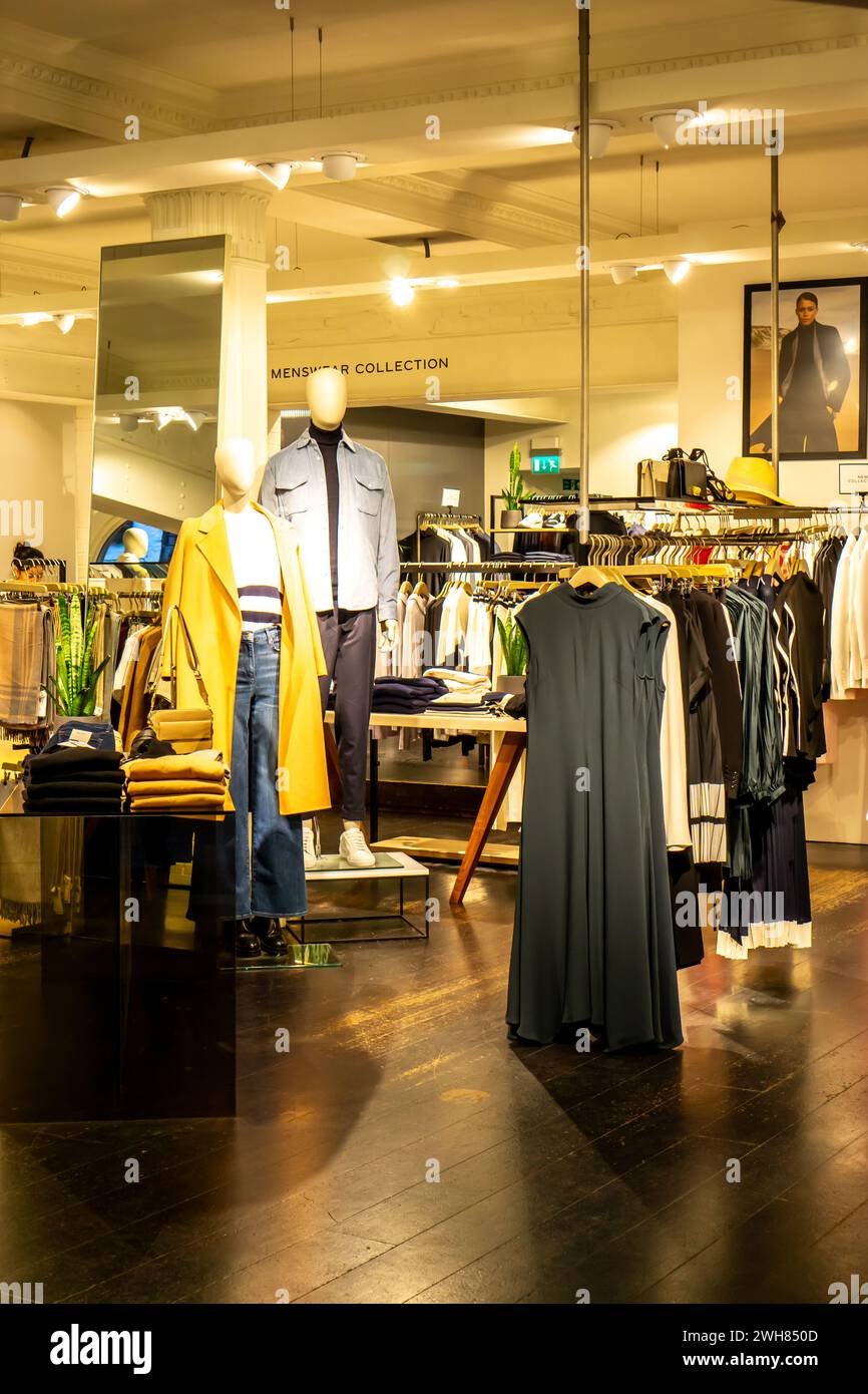 Mens clothes shop interior hi-res stock photography and images - Alamy