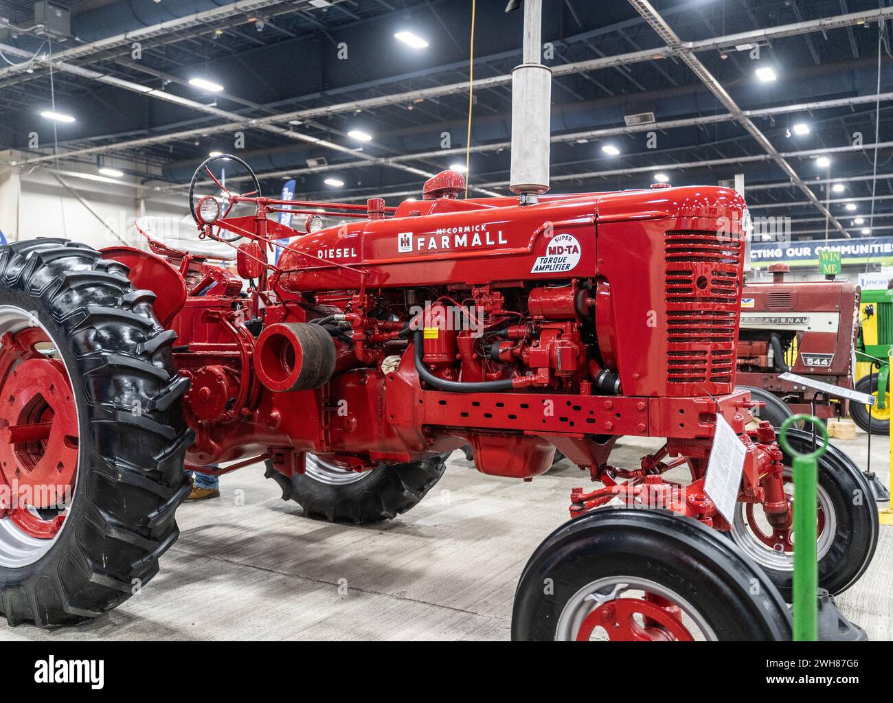 Harrisburg Pennsylvania January 13, 2024 Farmall Red Tractor on
