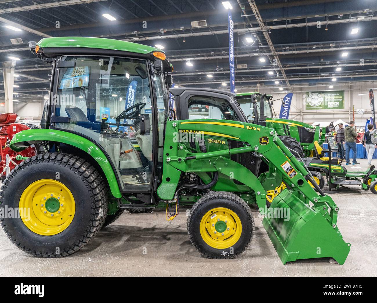 Harrisburg Pennsylvania January 13, 2025 John Deere Front loader on
