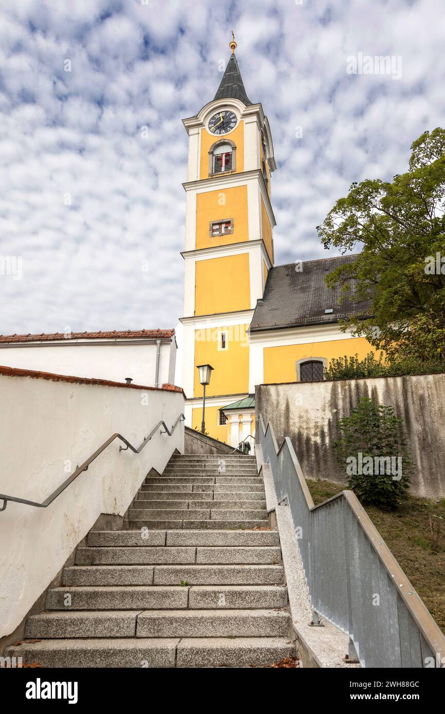 Parish Church Of St. Valentin In Ansfelden, Upper Austria, Austria Stock Photo