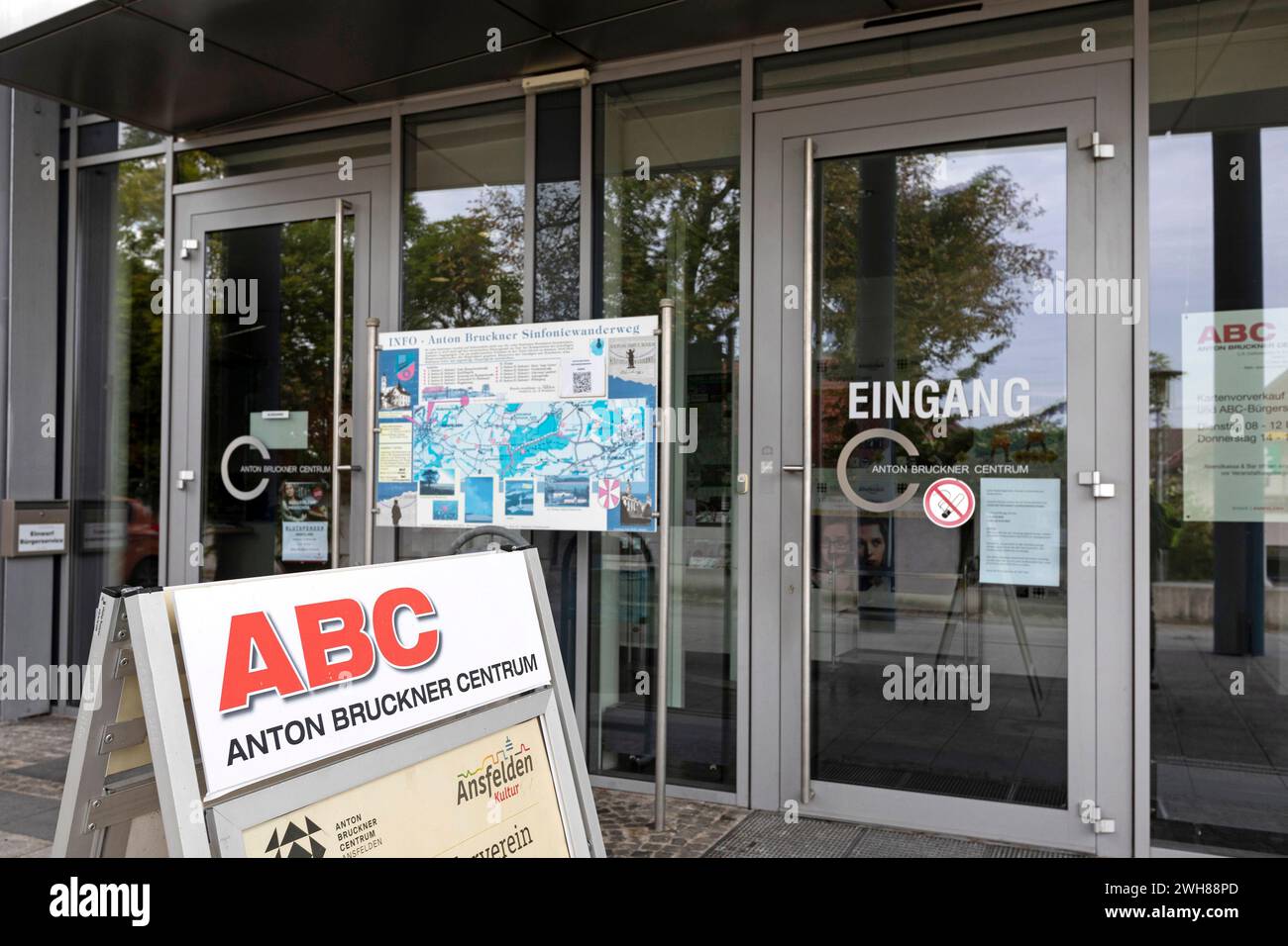 ABC Anton Bruckner Centrum, Ansfelden, Upper Austria, Austria Stock Photo